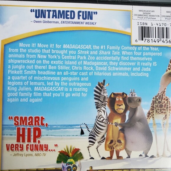 Madagascar DVD, 2005, Full Frame Dreamworks New factory sealed - Picture 7 of 8